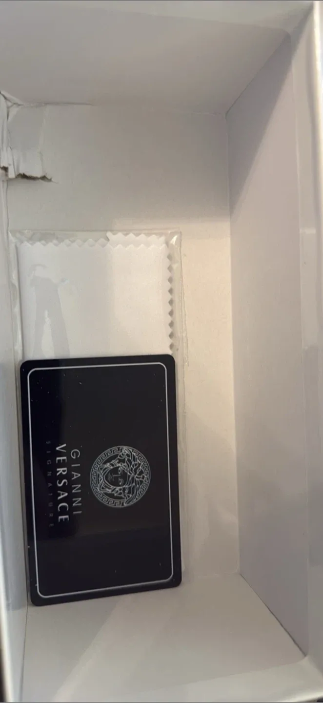 Versace Black Eyeglasses with Case image indicator(9)