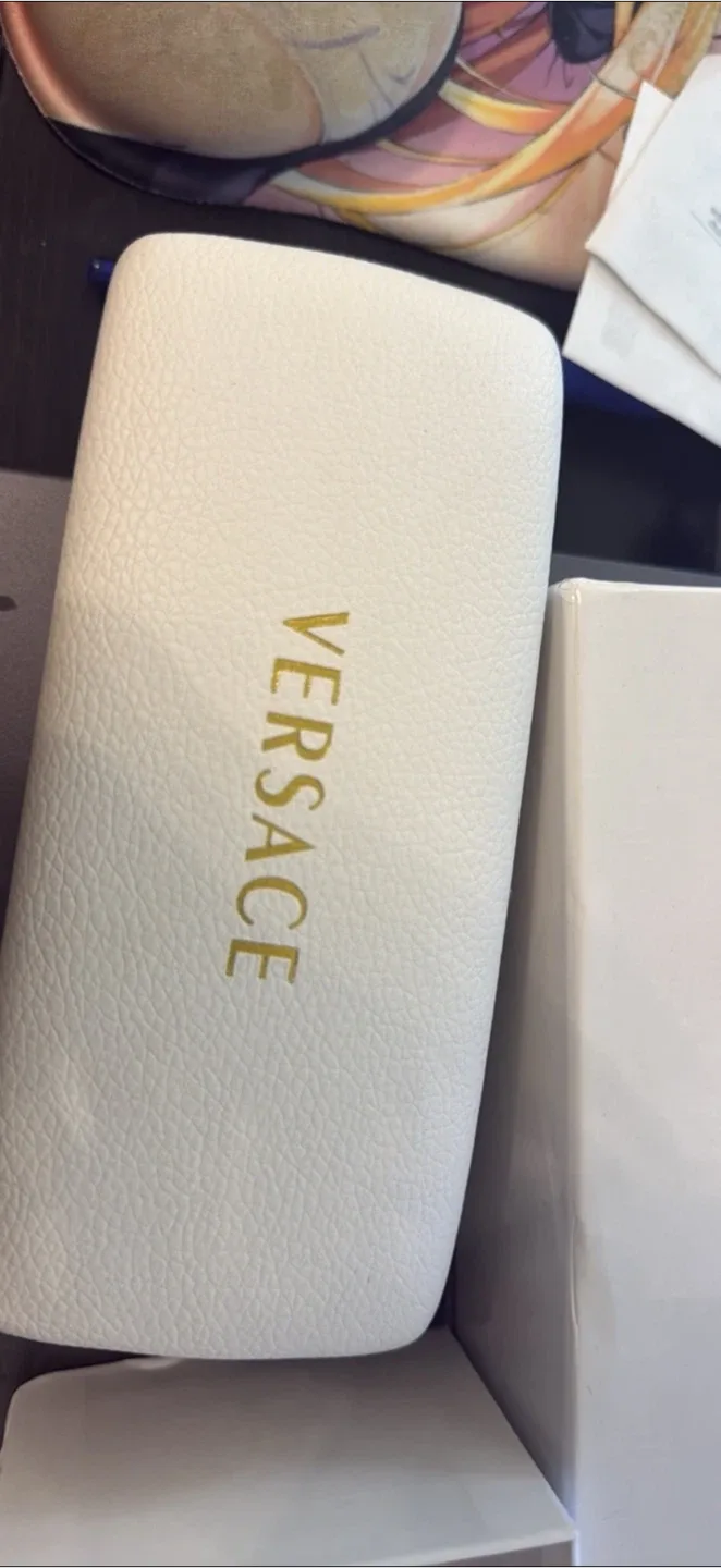 Versace Black Eyeglasses with Case image indicator(8)