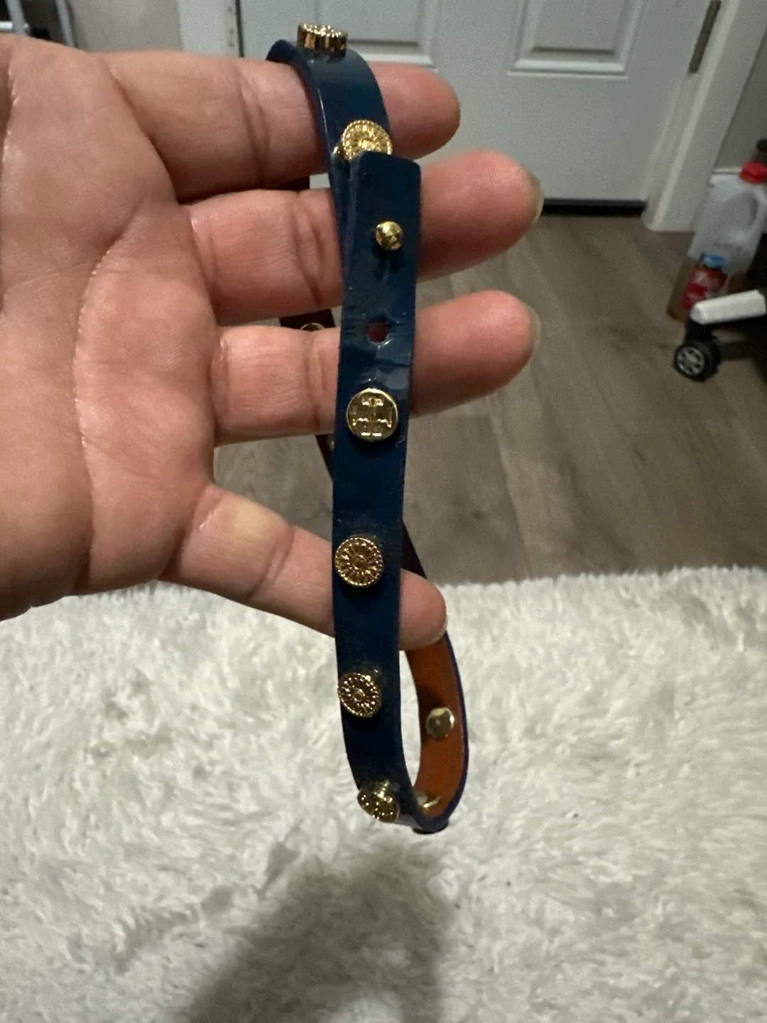 Leather neck - Blue & Brown