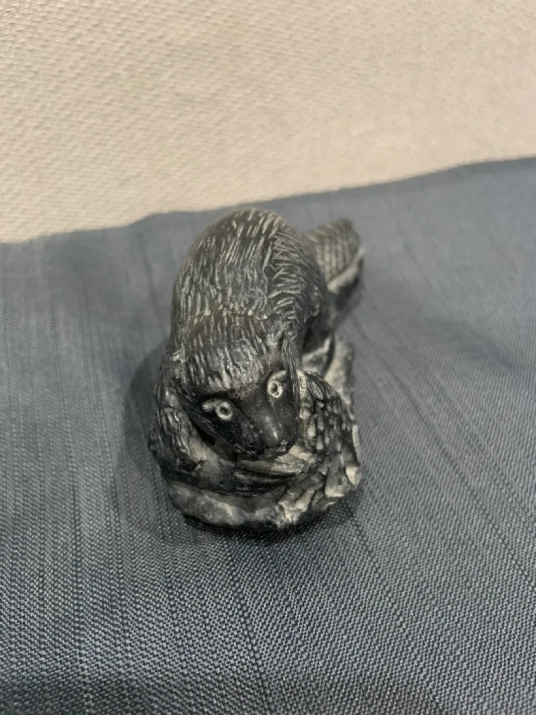 Hand Carved Soap Stone Beaver Figurine image indicator(2)