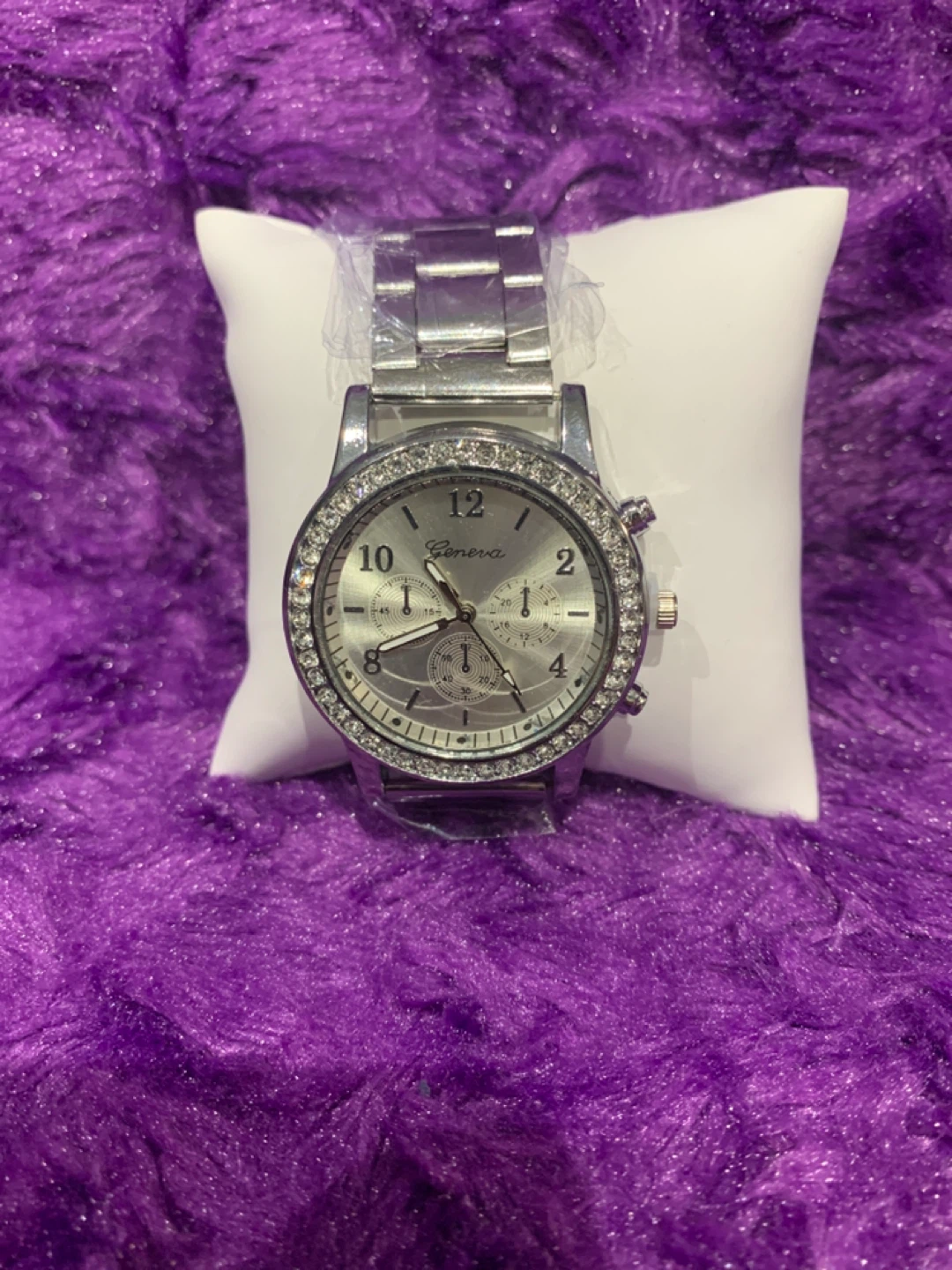 Silver Rhinestone Watch