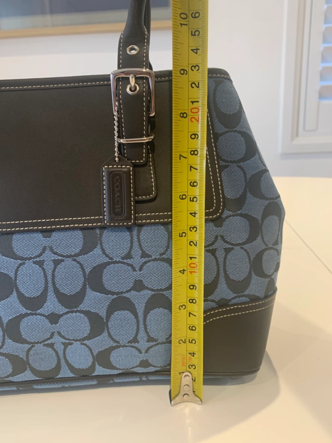 💙 New Coach Blue Signature Hampton Carryall Tote Bag 💙 - photo 5