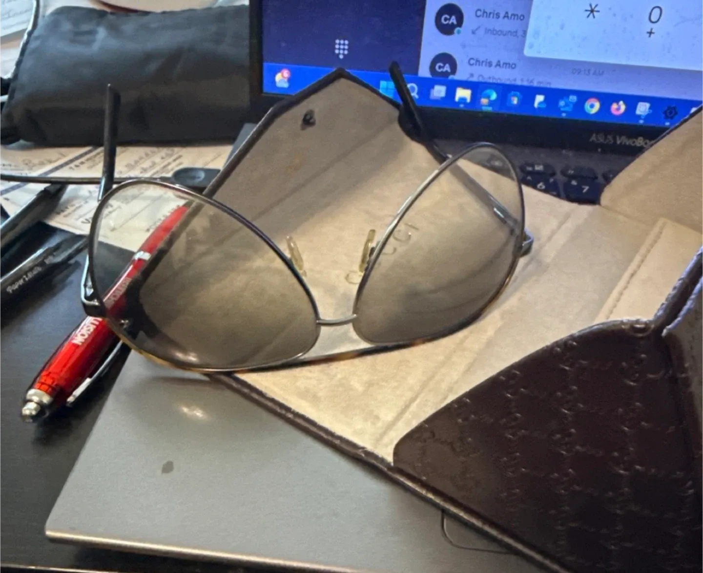 Gucci GG 1627S Aviator Sunglasses + Case image indicator(2)