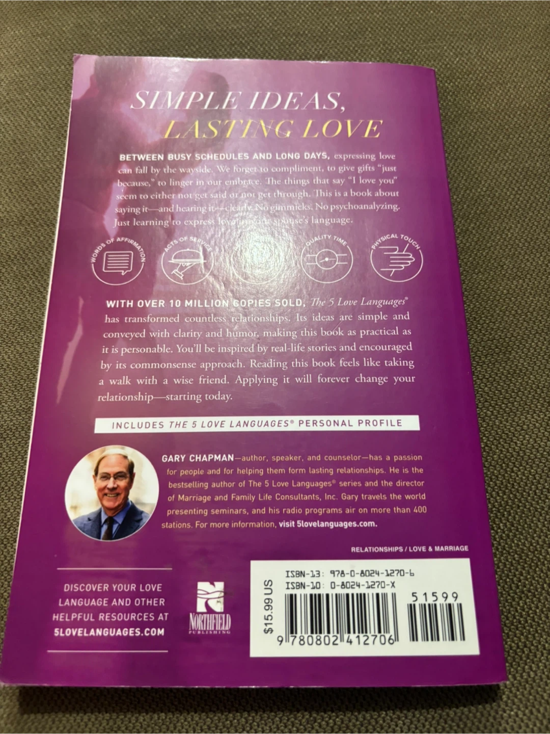 The 5 Love Languages by Gary Chapman - photo 2