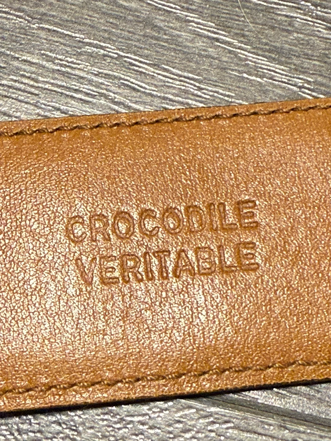Prada Crocodile Leather Belt Size 75/30 Made in Italy - photo 4