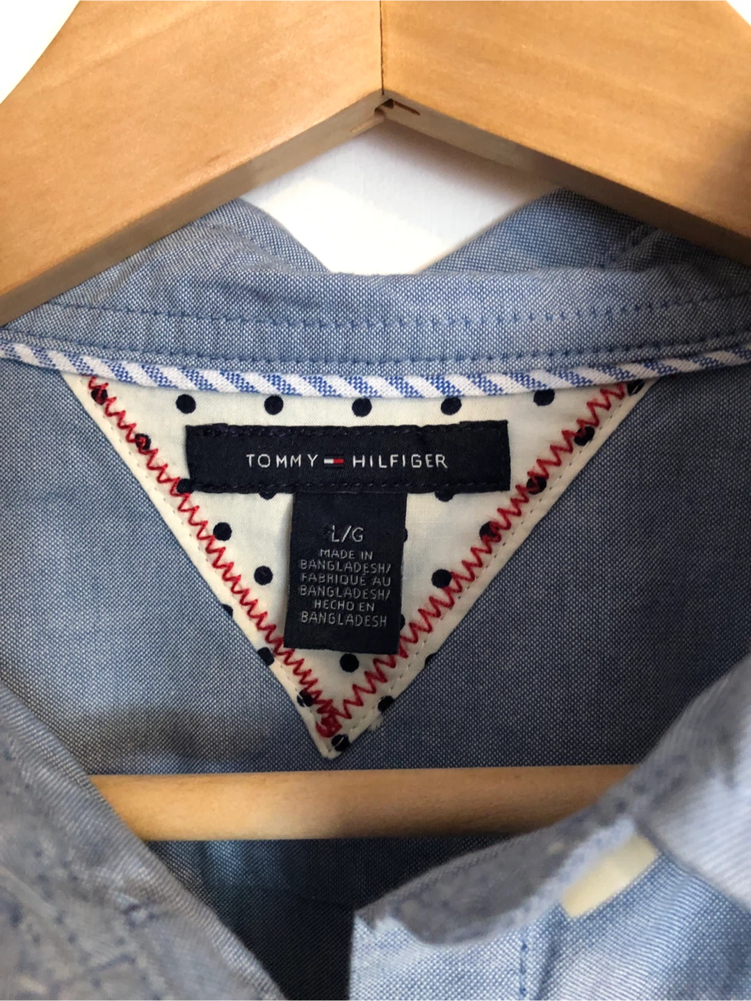 New Tommy Hilfiger Button-Down Shirt - Size L - photo 2