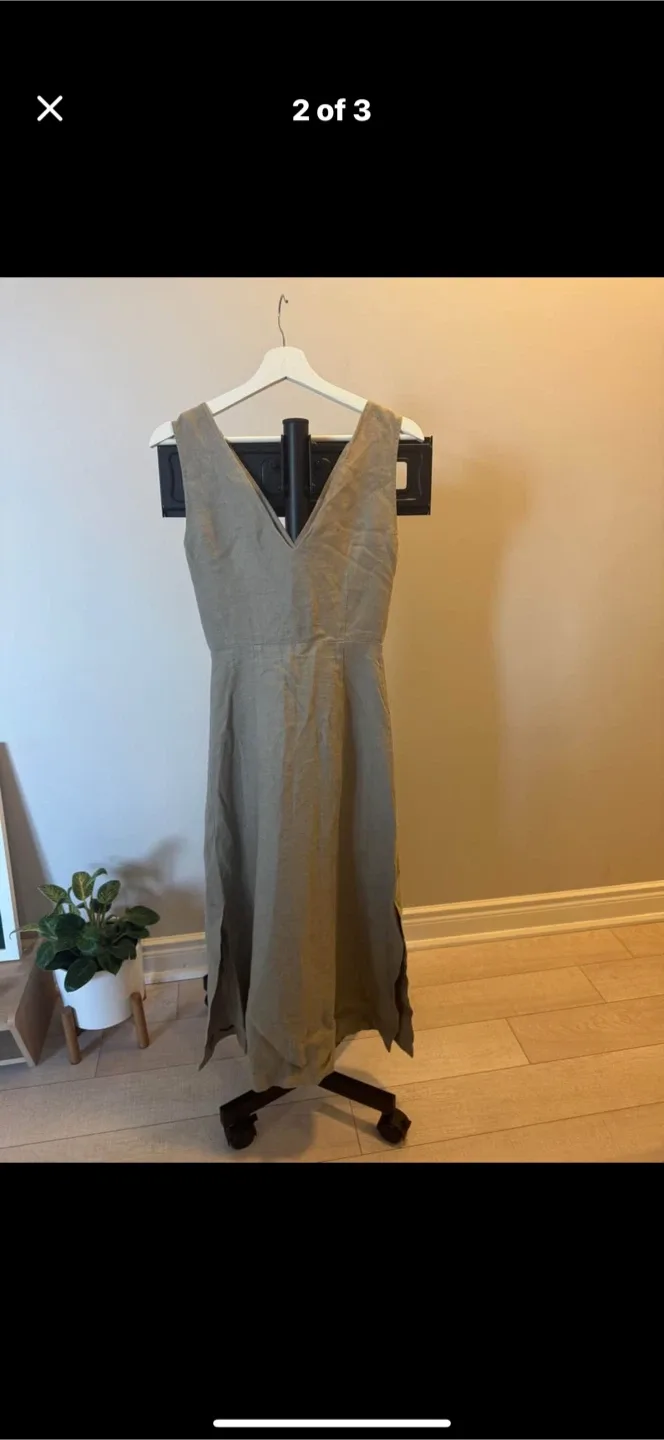 Massimo Dutti Linen Dress - Size 2 image indicator(2)