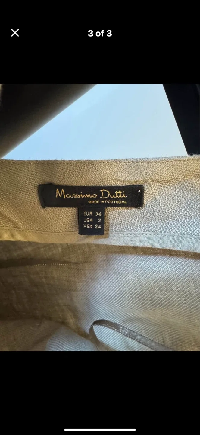 Massimo Dutti Linen Dress - Size 2 image indicator(3)