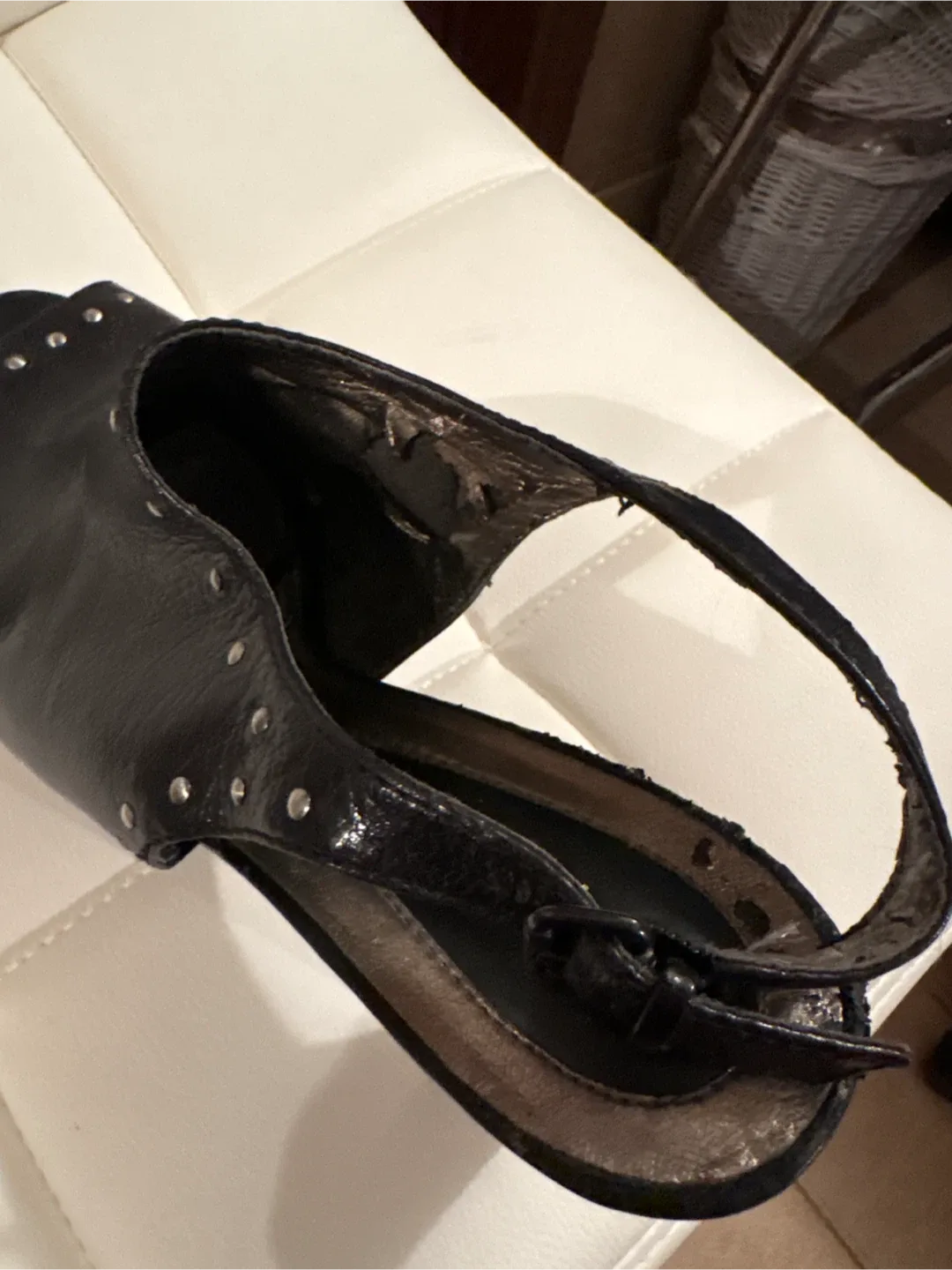 Naturalizer Black Leather upper Heels, Size 8.5 image indicator(5)