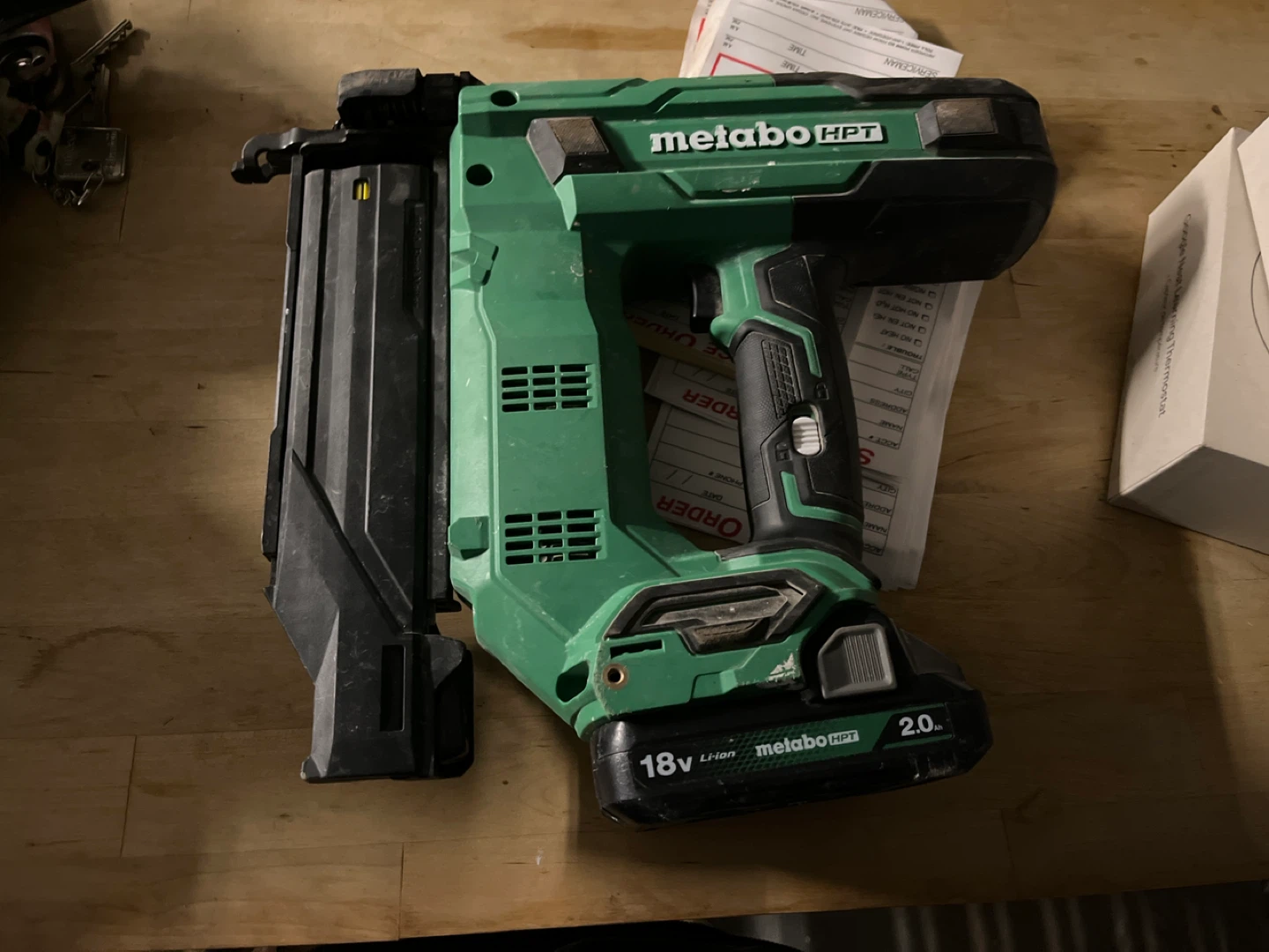Metabo HPT Cordless Brad Nailer - Green