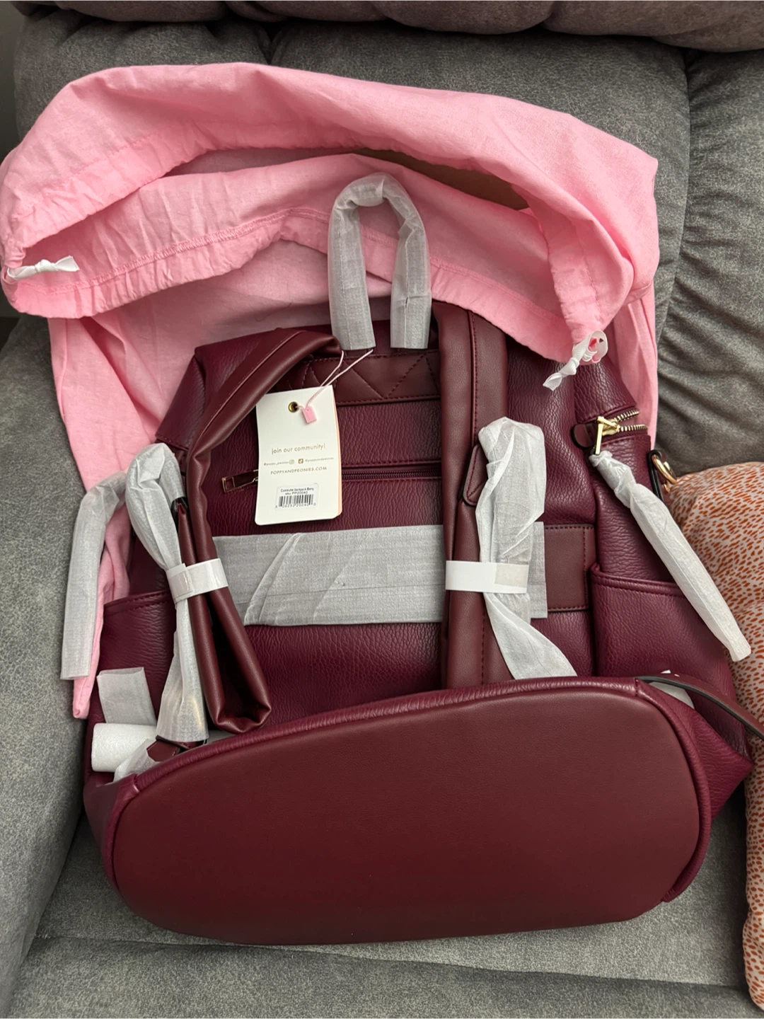 Poppy and Peonies Commuter Backpack - photo 5