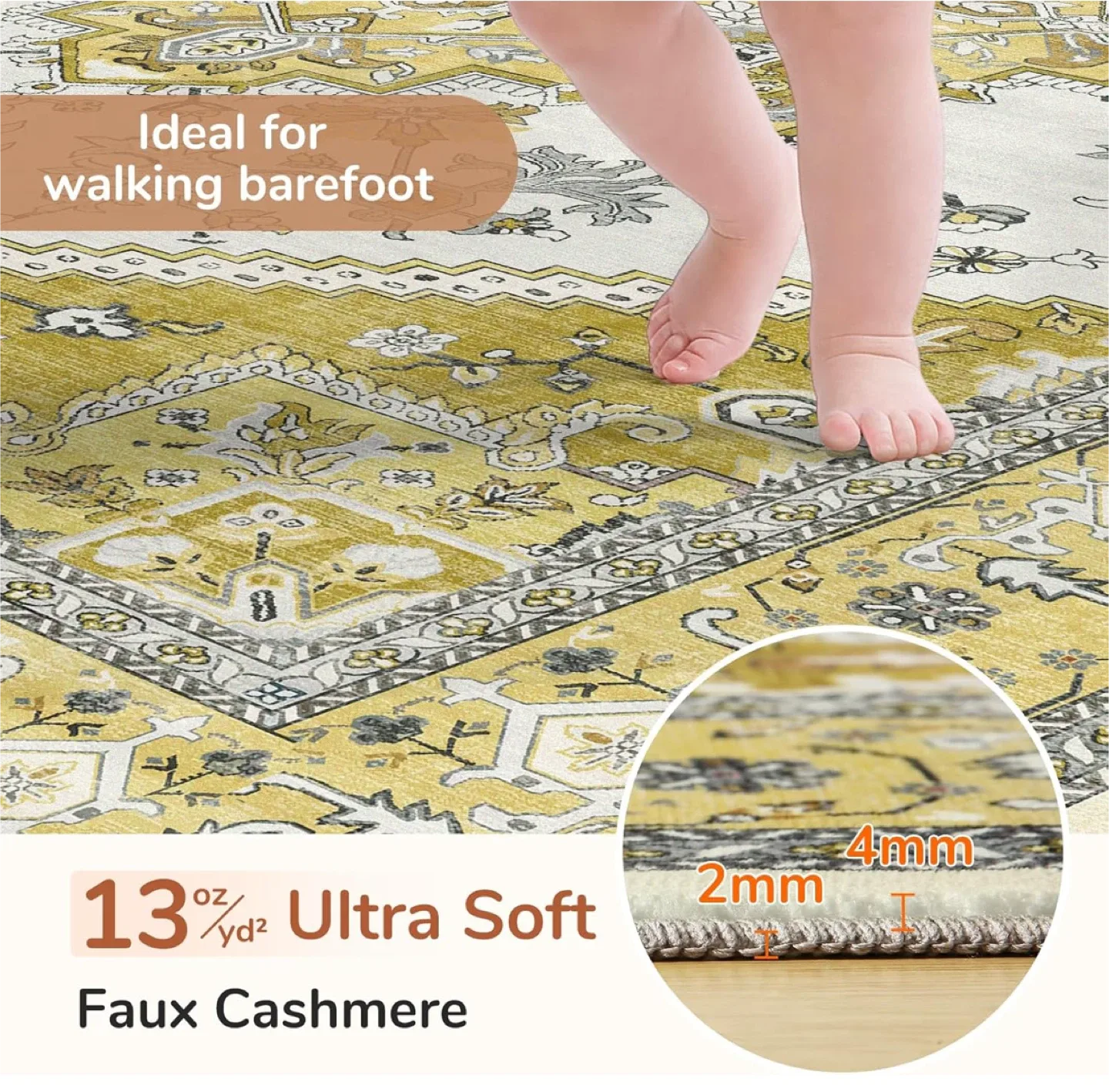 Ultra Soft Faux Cashmere Area Rug image indicator(4)