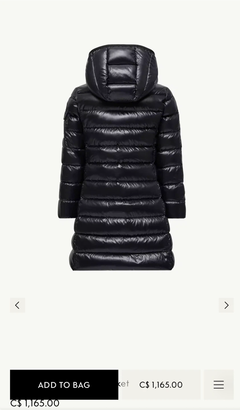 Moncler Black Padded Down Jacket - photo 3