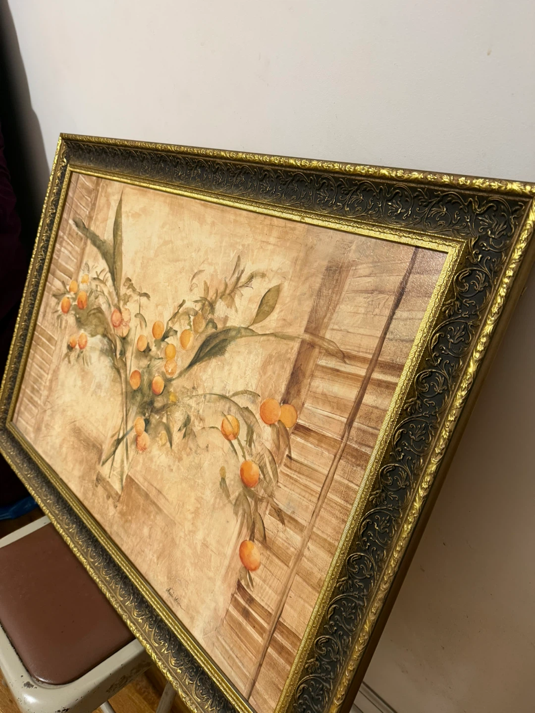 Framed Floral Painting - photo 3