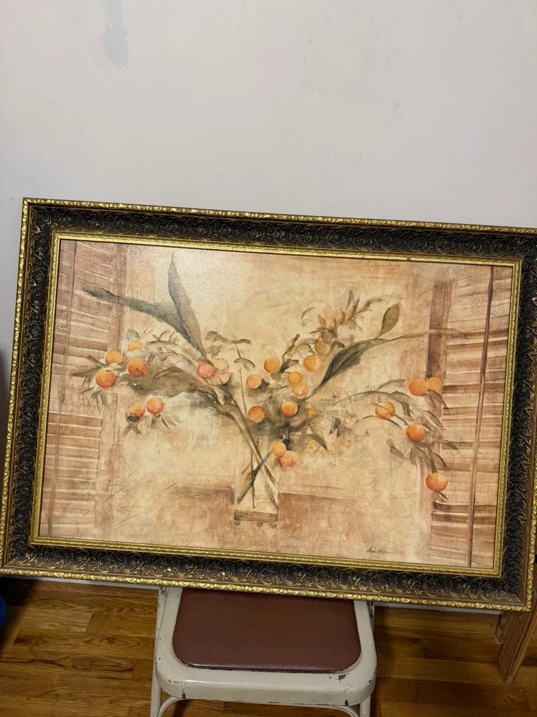 Framed Floral Painting - photo 4