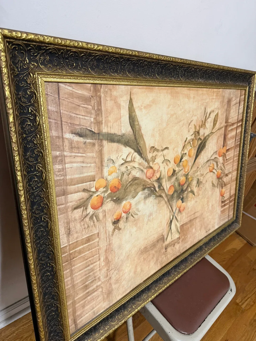 Framed Floral Painting