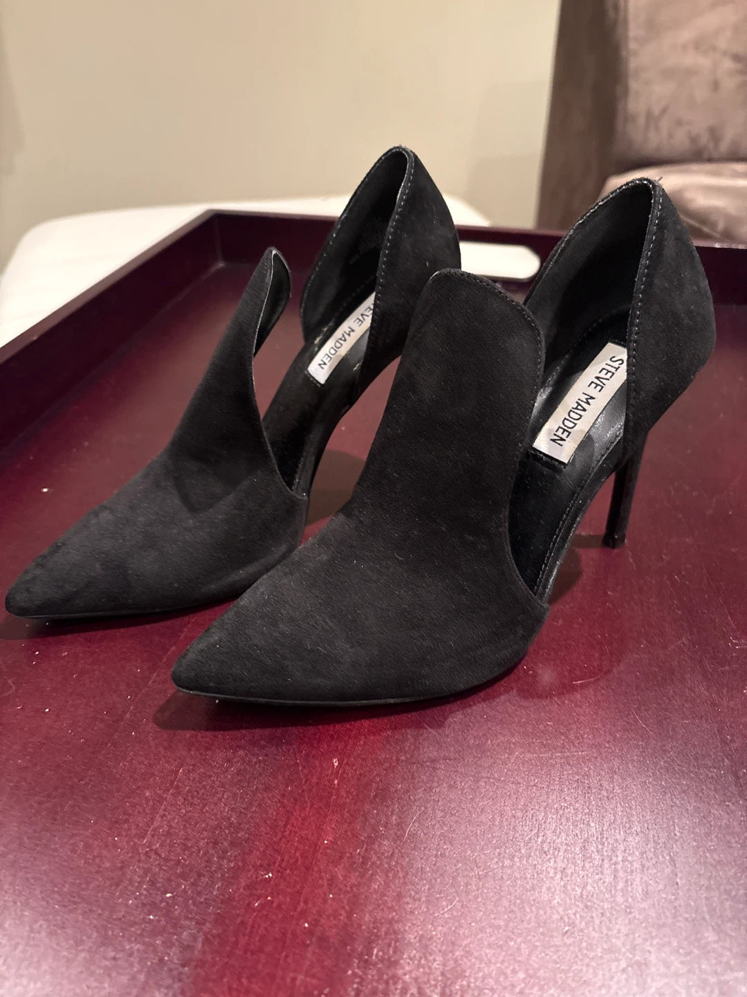 Steve Madden Black Suede Heels - photo 2