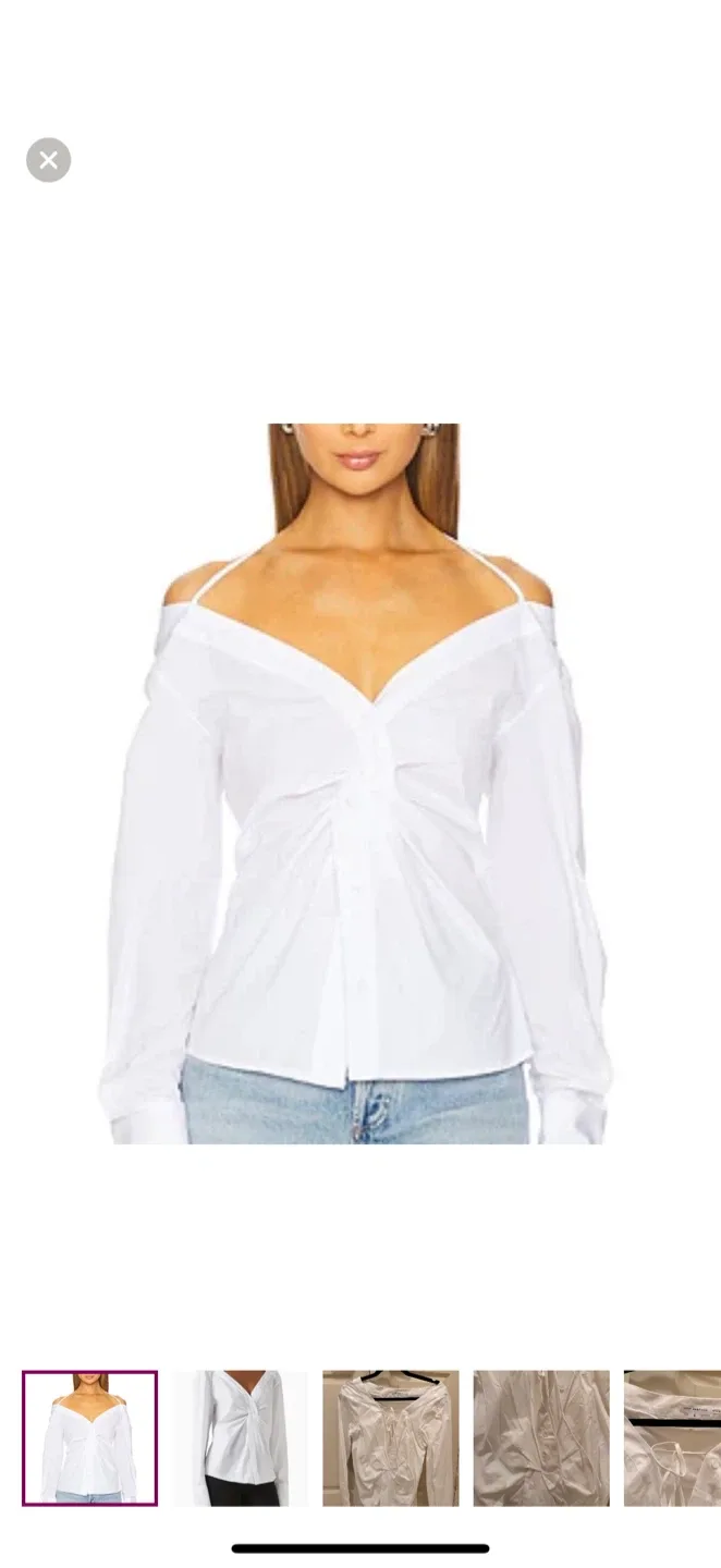 Good American White Blouse Size S