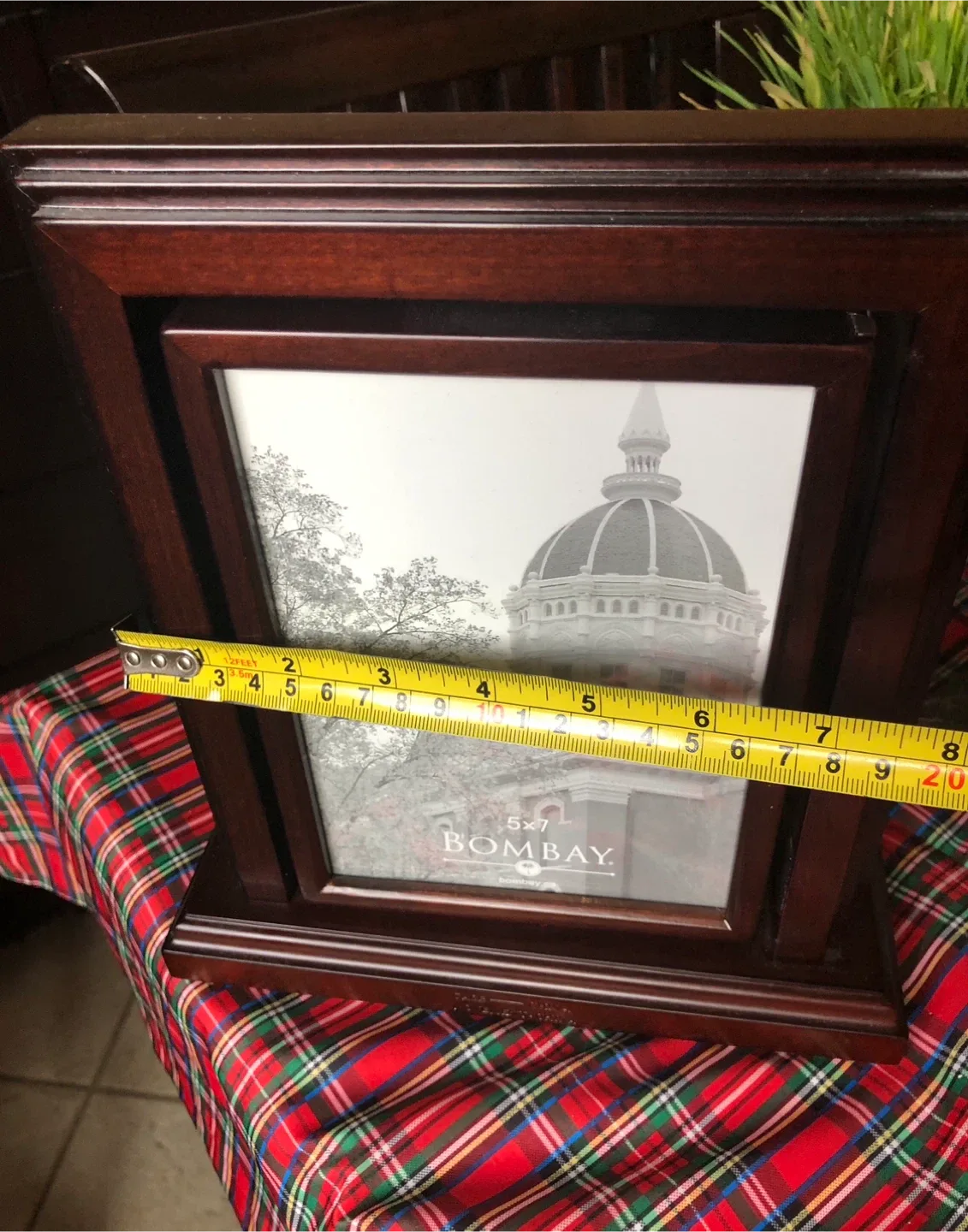 New Bombay 5x7 Rotating Picture Frame Clock image indicator(3)