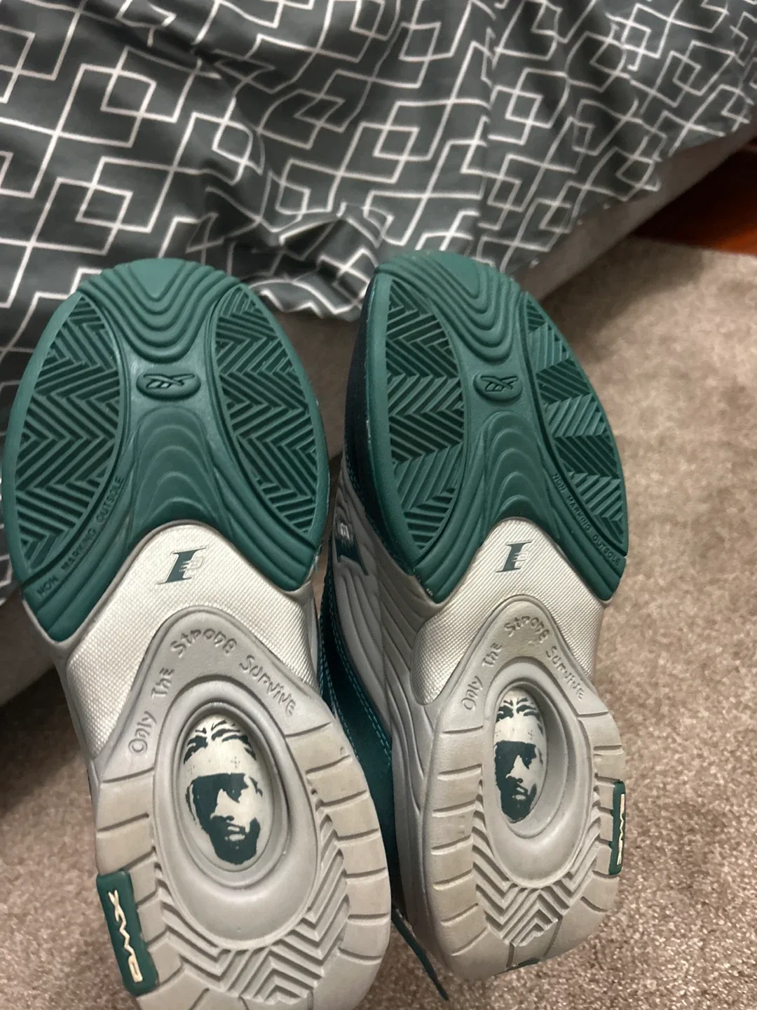 Reebok Answer IV Step Over Green/White Size 8.5 image indicator(3)