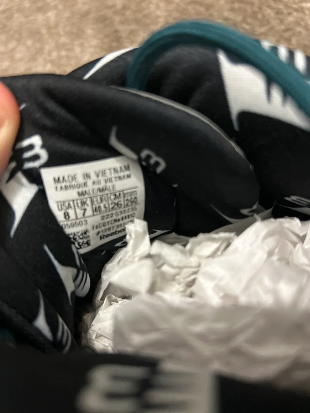 Reebok Answer IV Step Over Green/White Size 8.5 image indicator(4)