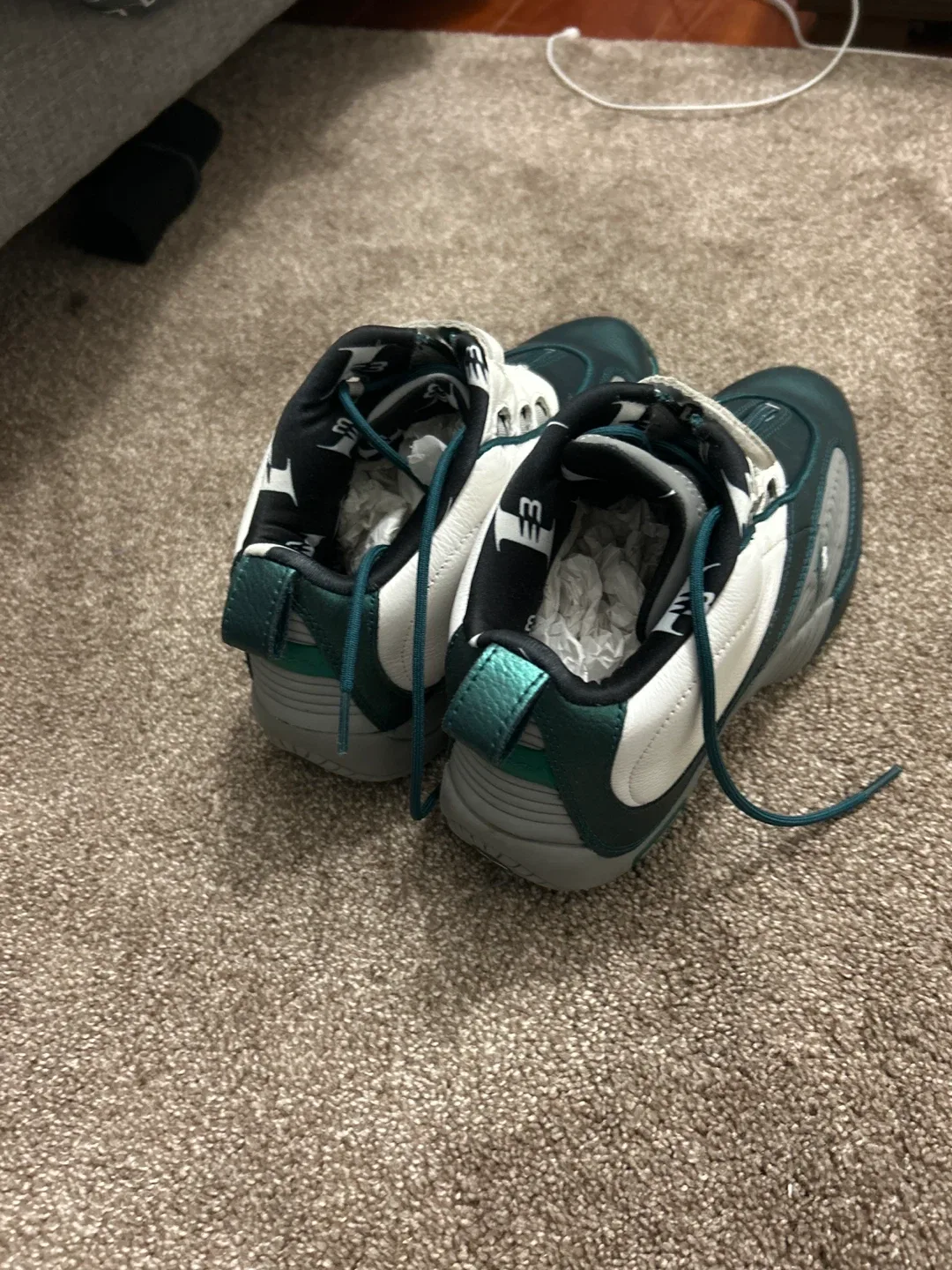 Reebok Answer IV Step Over Green/White Size 8.5 image indicator(2)