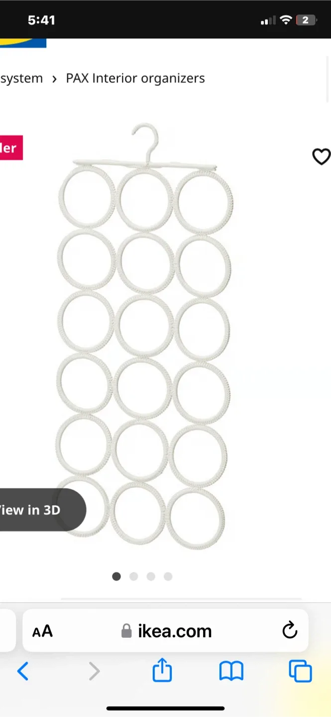 IKEA KOMPLEMENT Scarf Hanger image indicator(4)