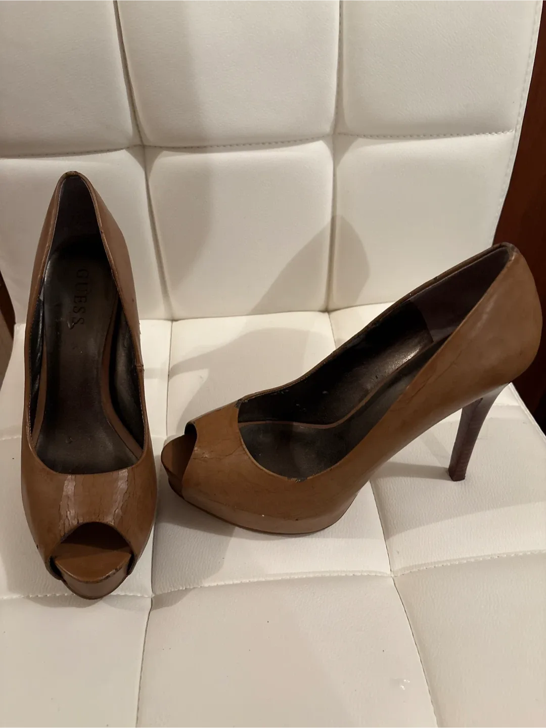 Guess light Brown Peep-Toe Heels image indicator(2)