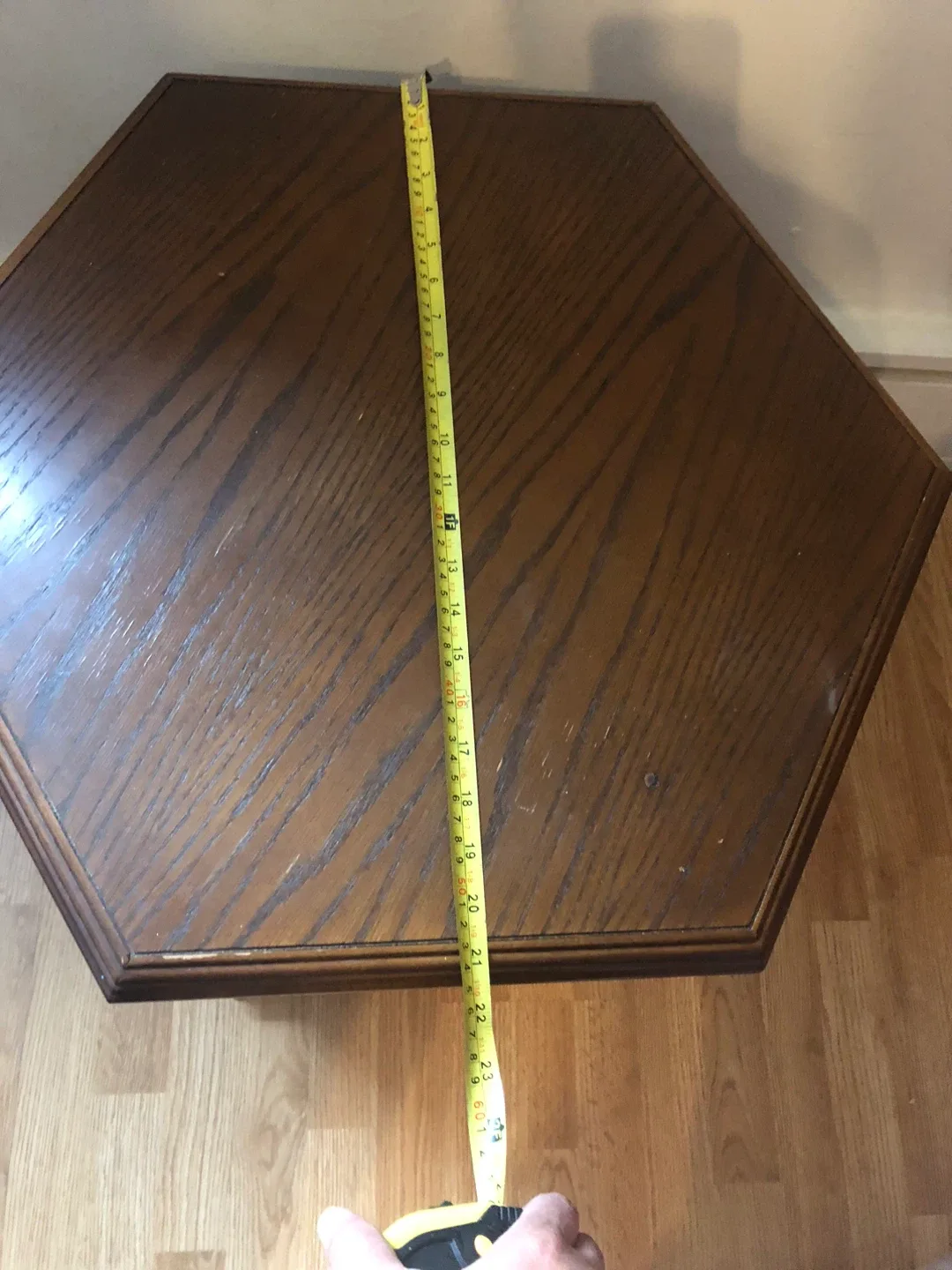 Vintage Hexagon Side Table with Storage image indicator(5)