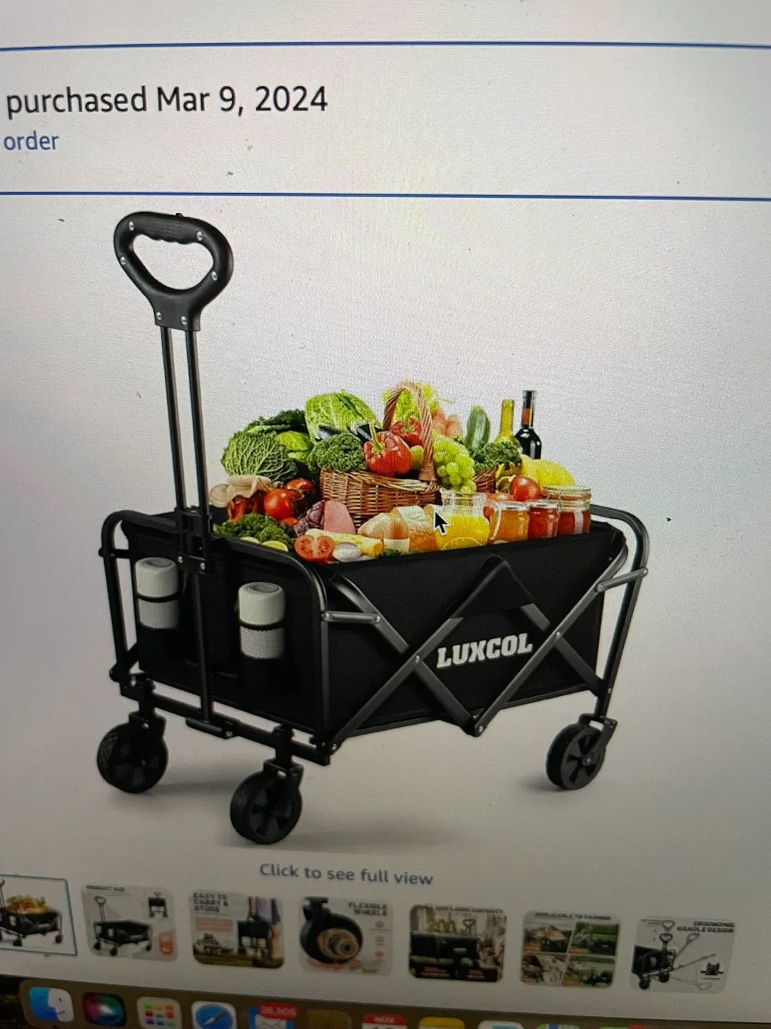 LUXCOL Collapsible Folding Outdoor Utility Wagon image indicator(2)