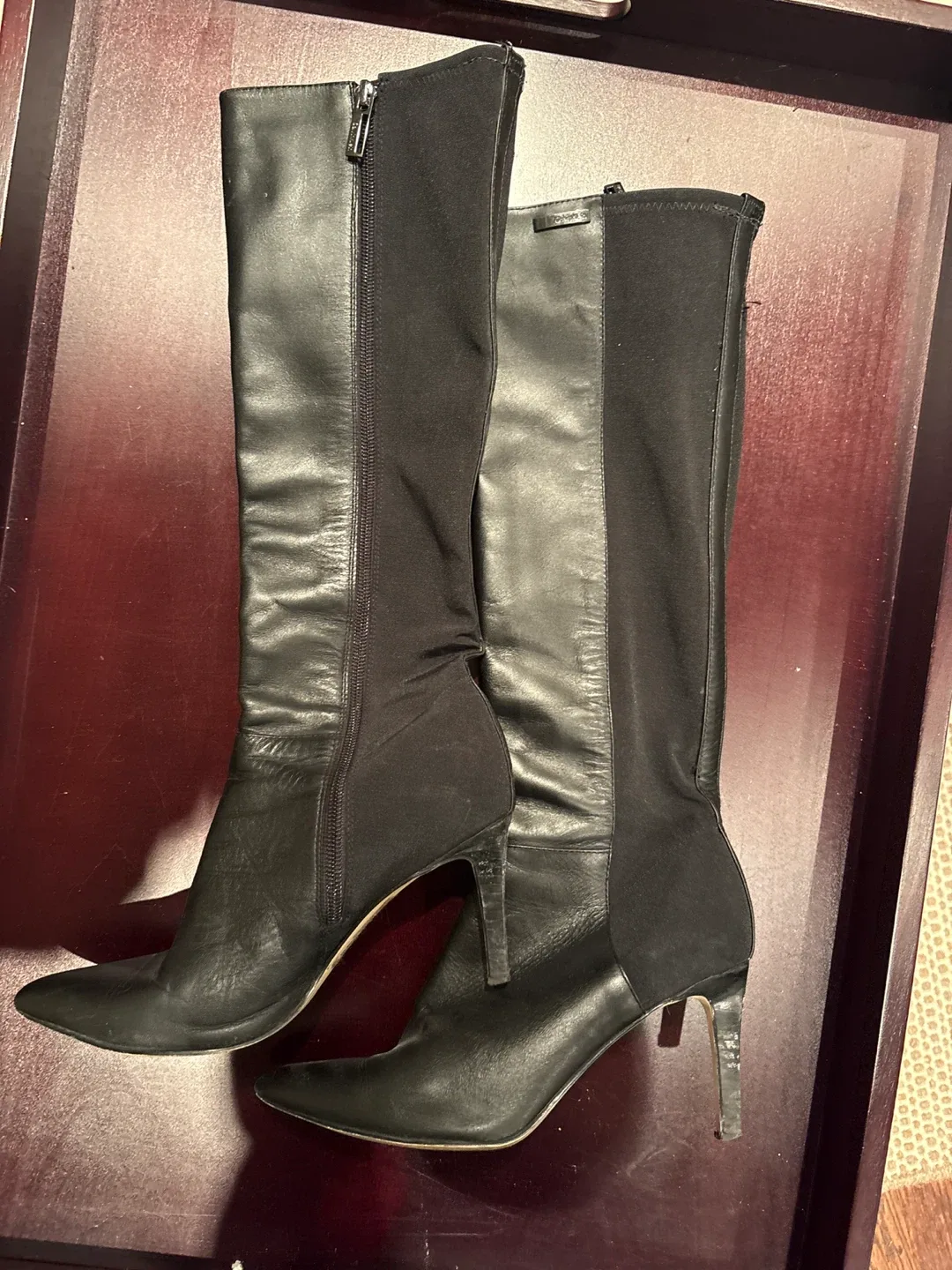 Calvin Klein Black Knee High Boots thumbnail