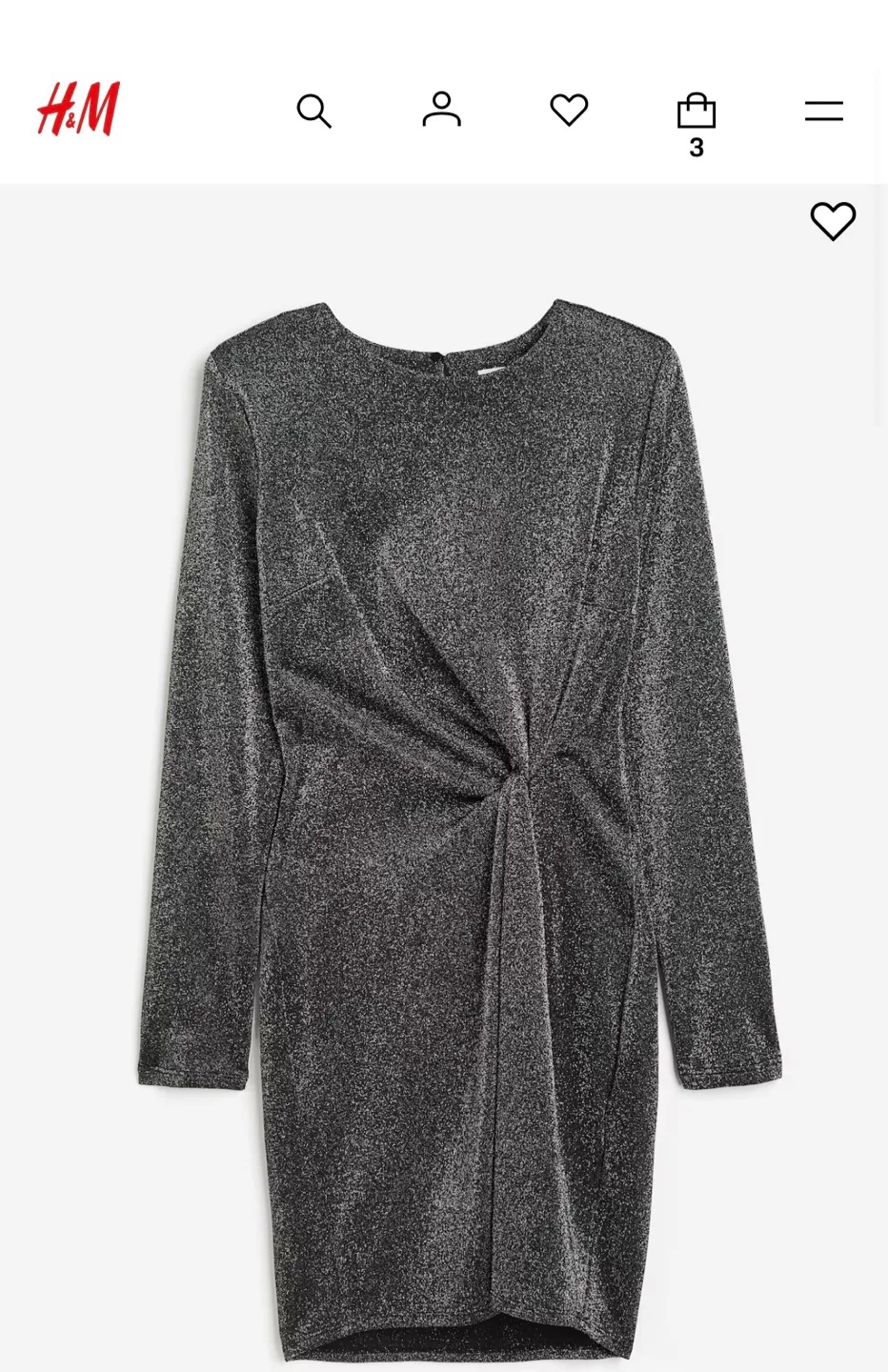 NWT S black/silver sparkly mini dress