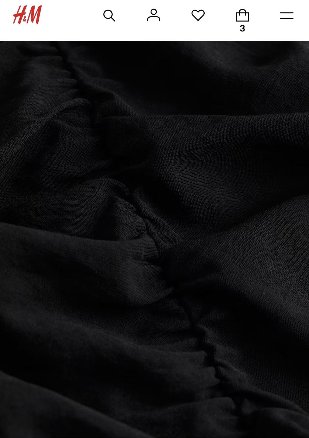 NWT- S black mini dress with flattering ruching - photo 2