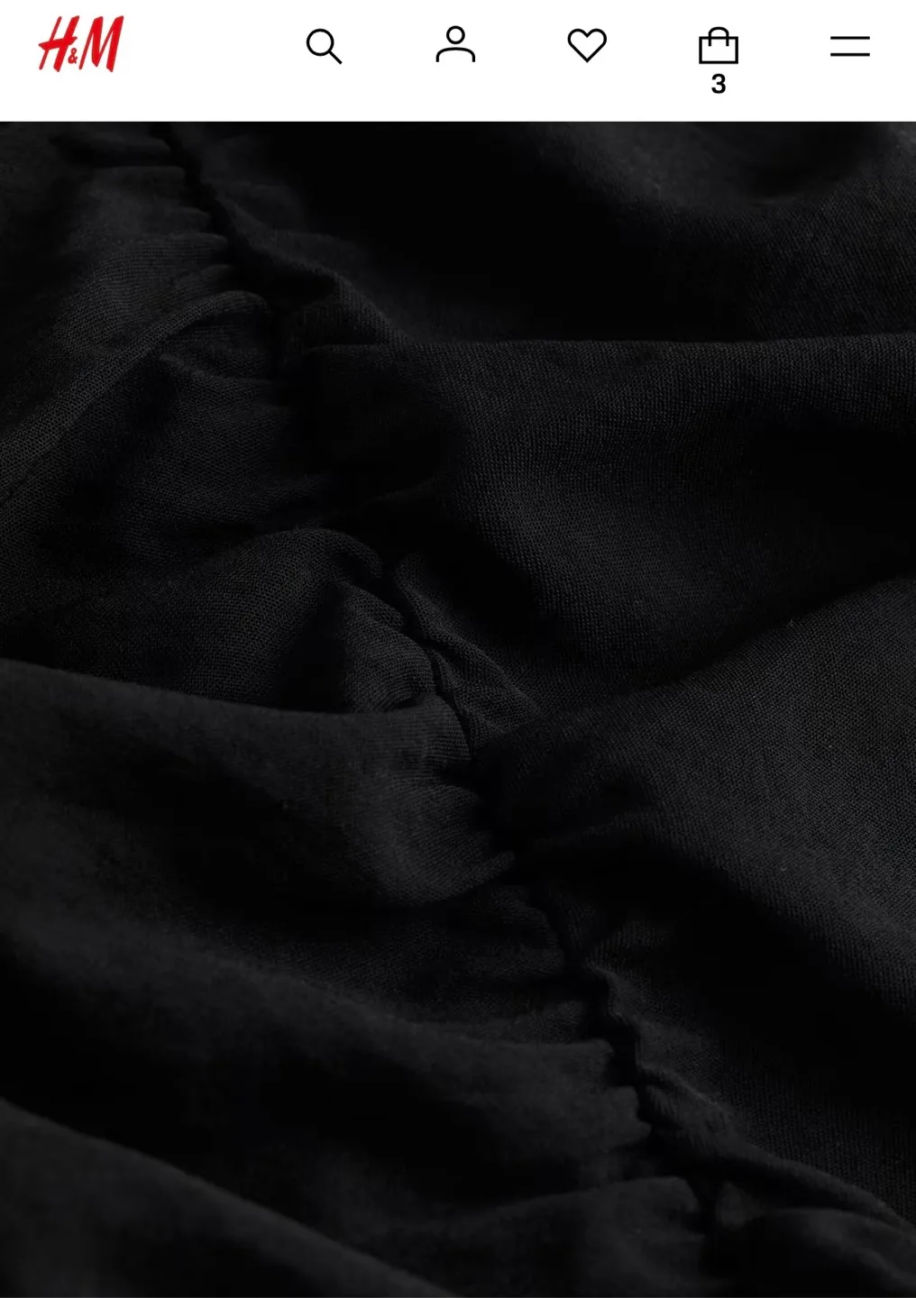 NWT- S black mini dress with flattering ruching image indicator(2)