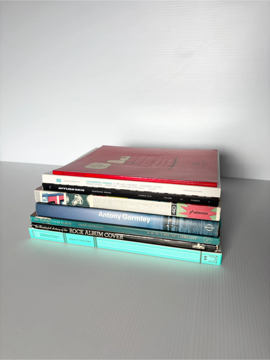Art and typography and design books and magazines