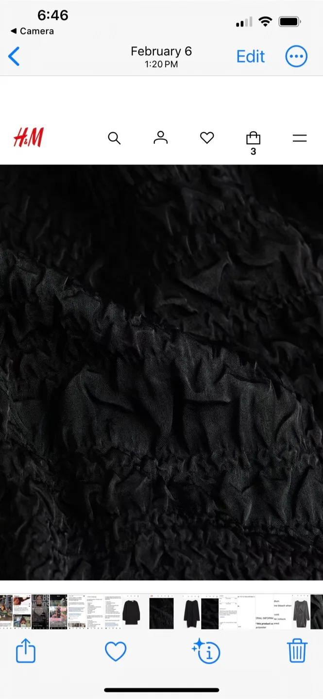 NWT XS black mini H&M (size 20 Girls) image indicator(2)