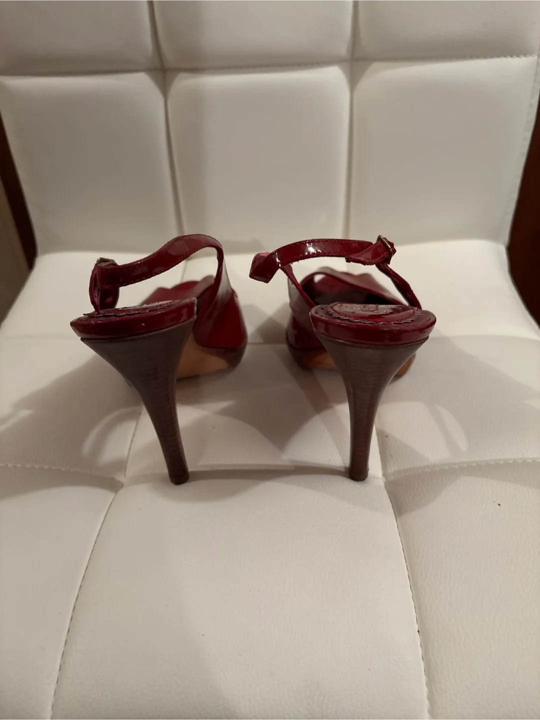 Aldo Red Patent Leather Heels - Size 9 image indicator(3)