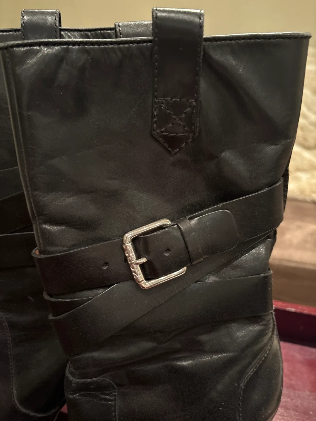 Michael Kors Black Leather Heeled Boots image indicator(2)