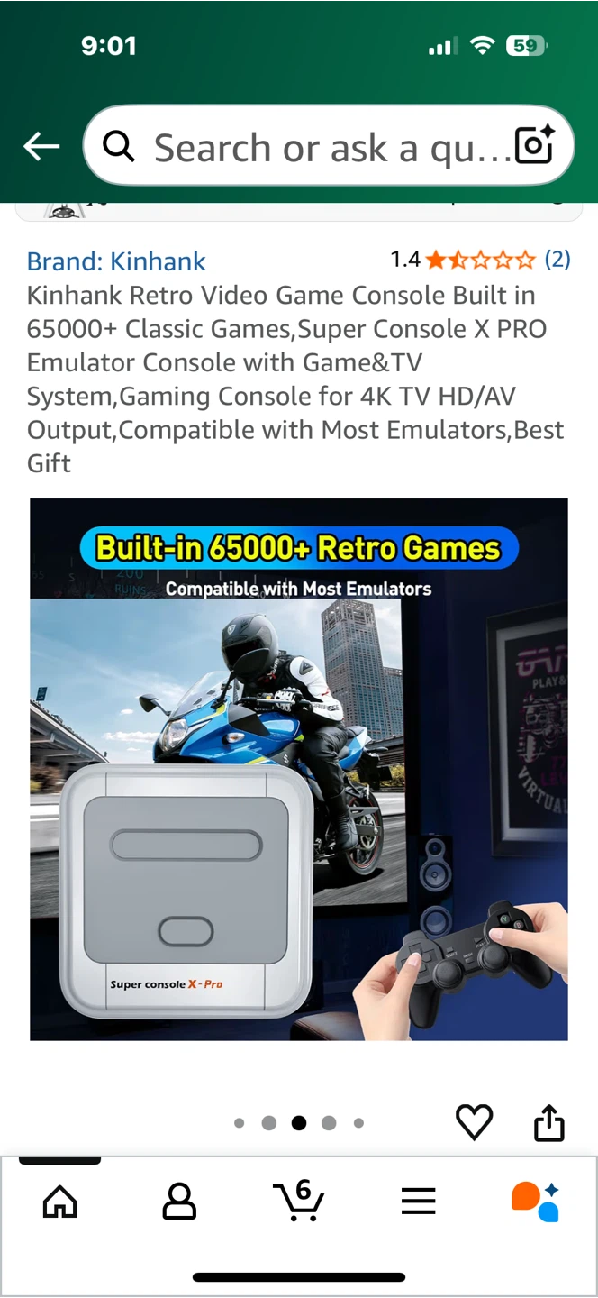 Kinhank Retro Video Game Console - 65000+ Games - photo 4