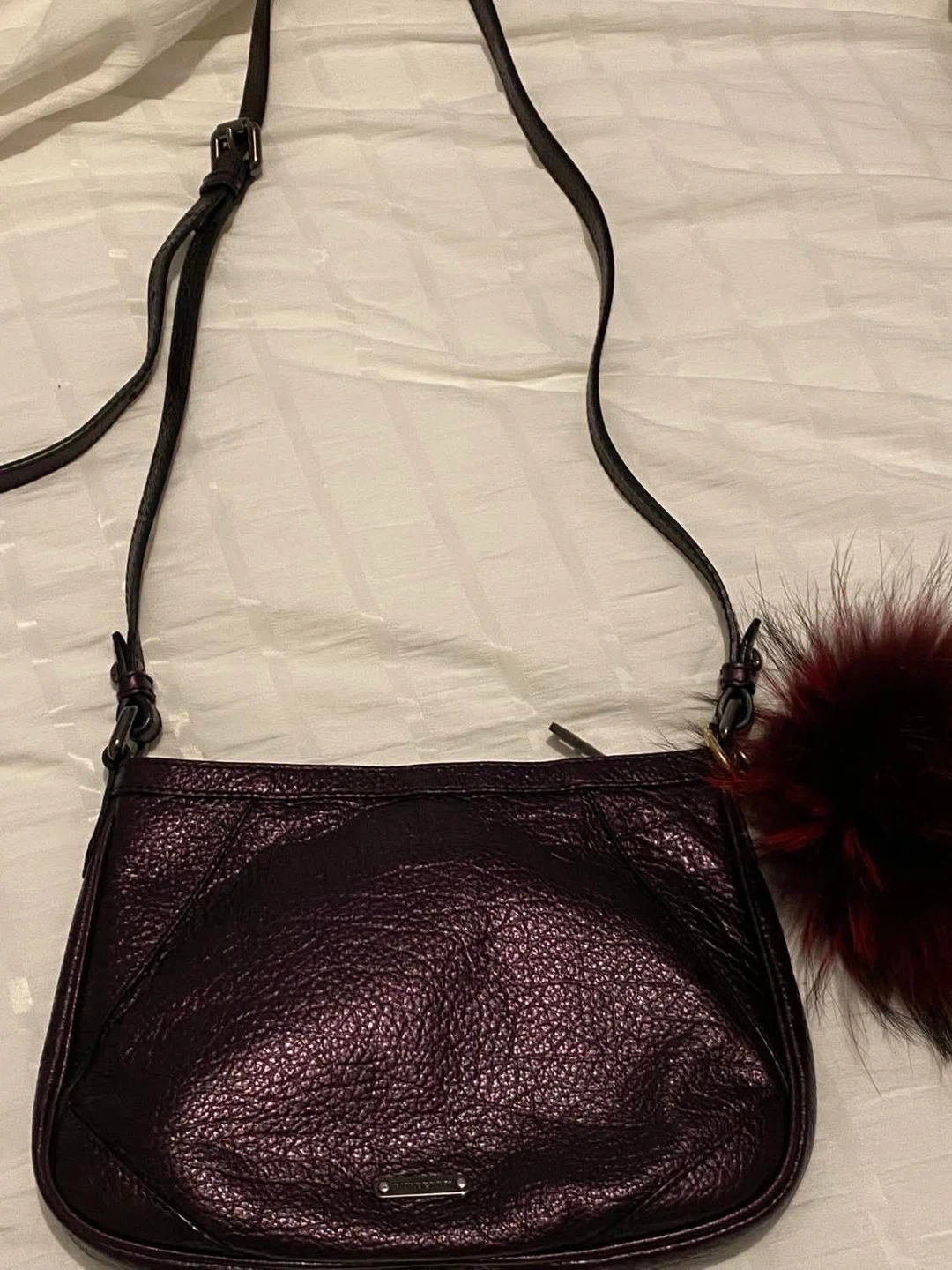 Authentic Burberry Leather Crossbody Bag