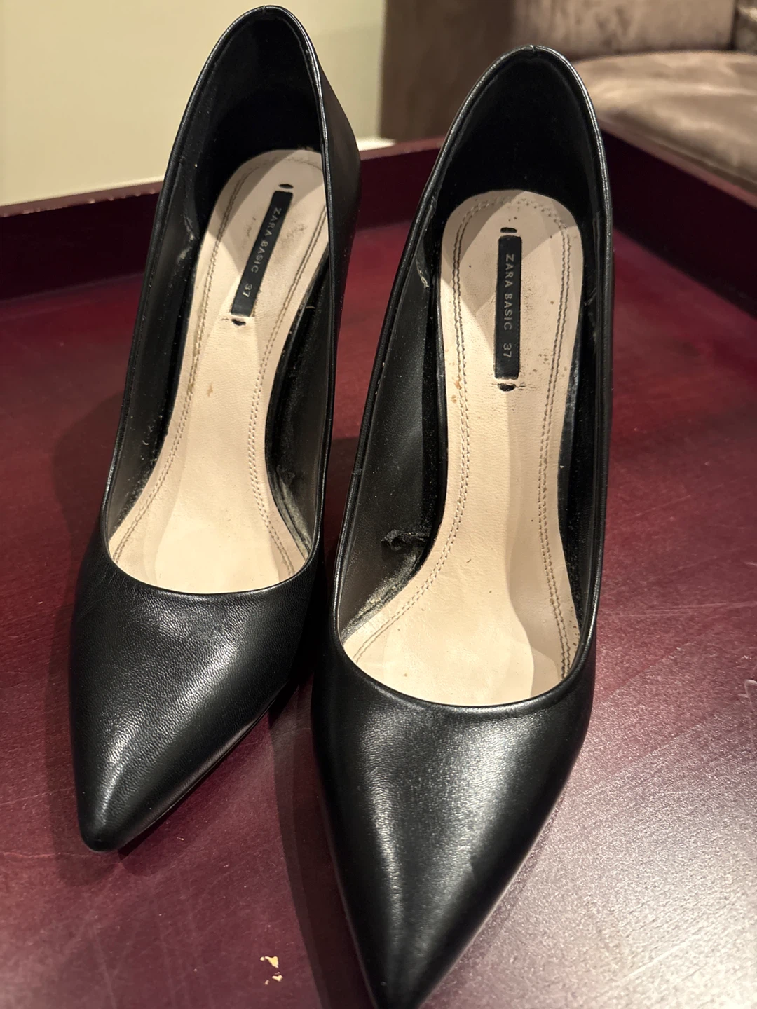 Zara Basic Black Heels
