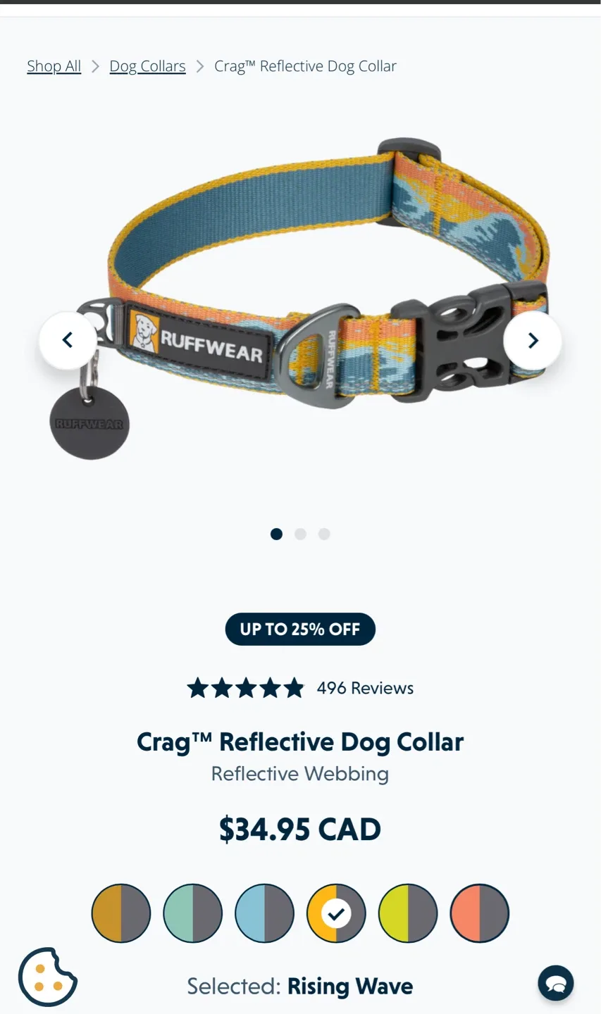 Ruffwear Crag EX Adjustable Dog Leash - Rising Wave image indicator(2)