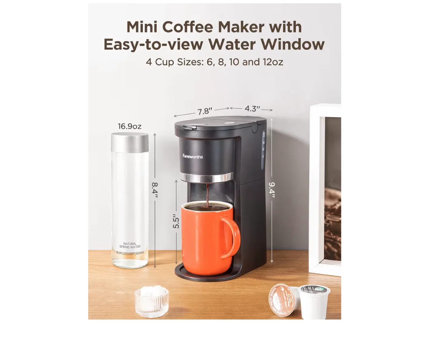 Famiworths Single Serve Coffee Maker image indicator(2)