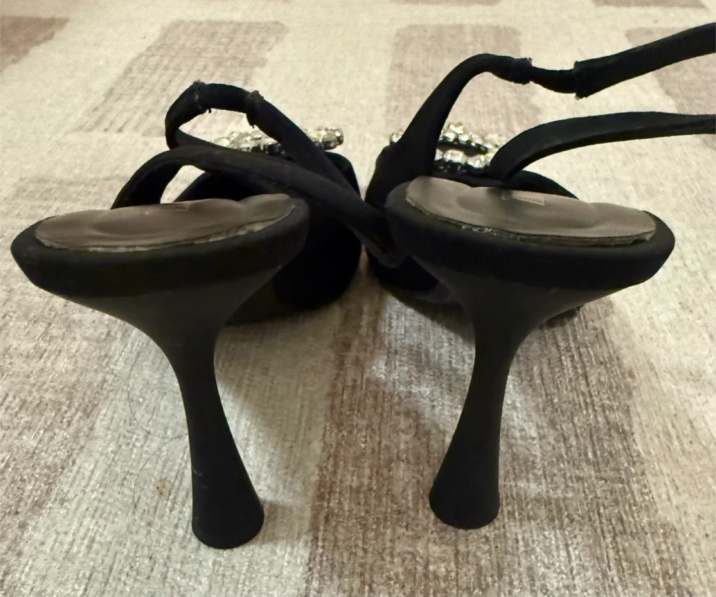 Zara Black Slingback Heels - Size 41 image indicator(3)