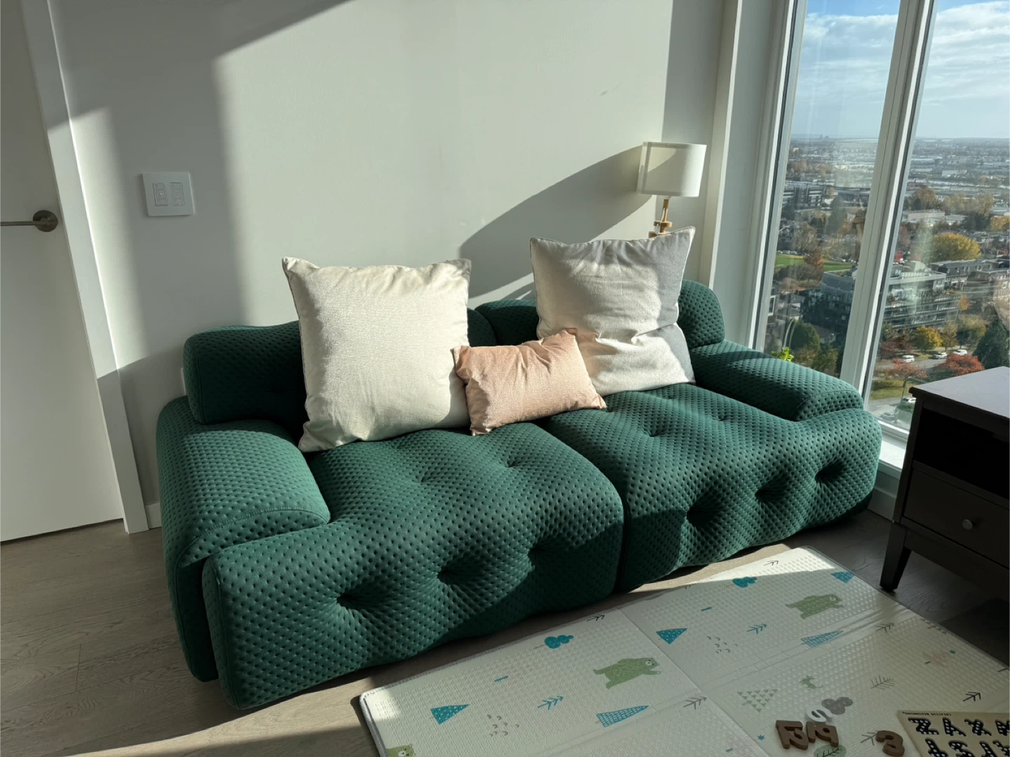 Emerald Green Modular Sofa（ Cushions for FREE）