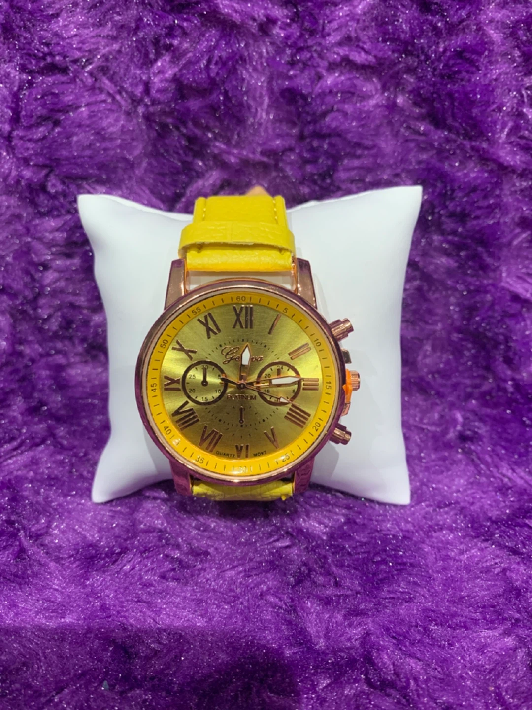 Platinum Yellow Watch