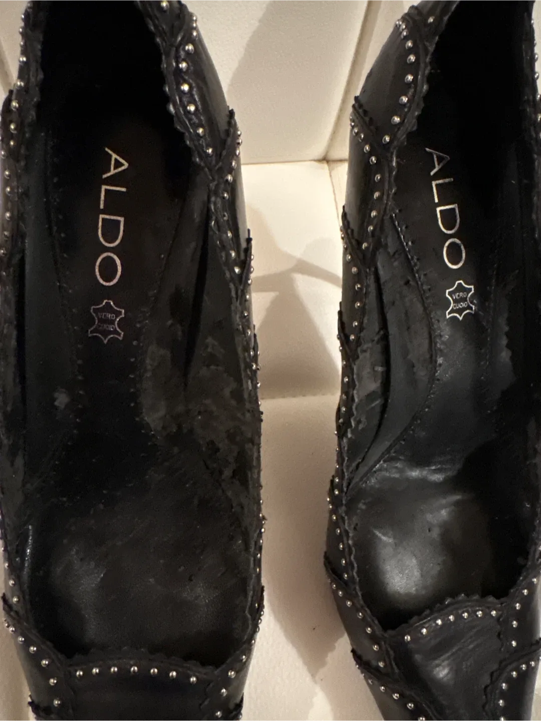 Aldo Black Studded Heels image indicator(2)