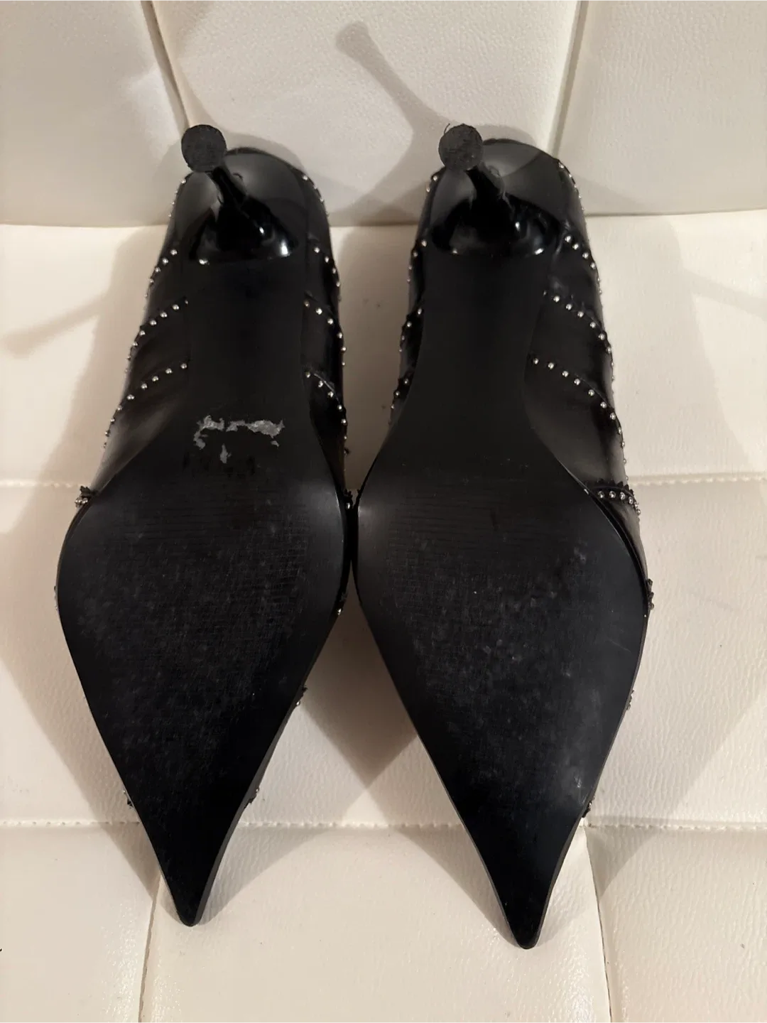 Aldo Black Studded Heels image indicator(4)