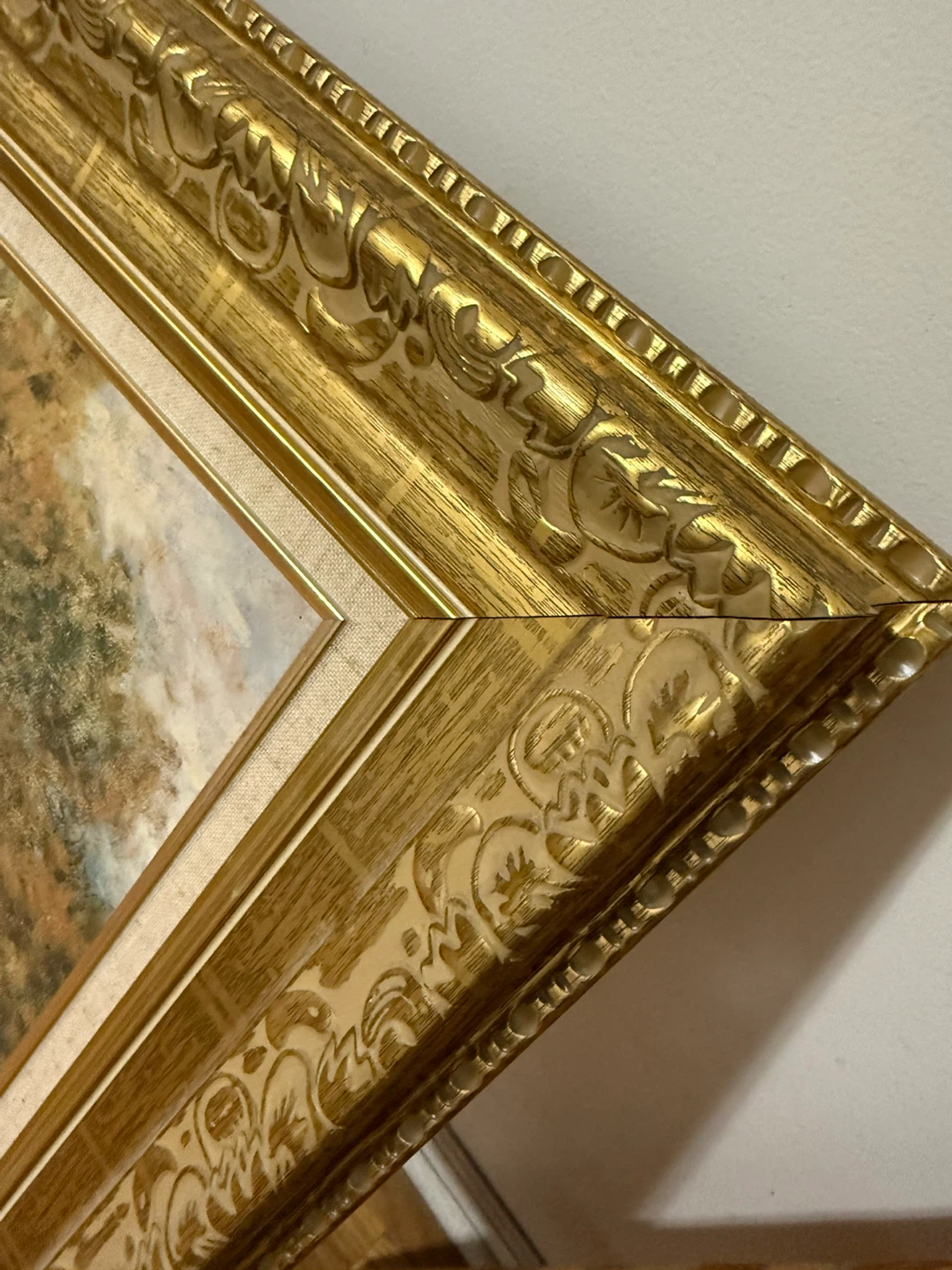 Framed Floral Landscape Painting - photo 3