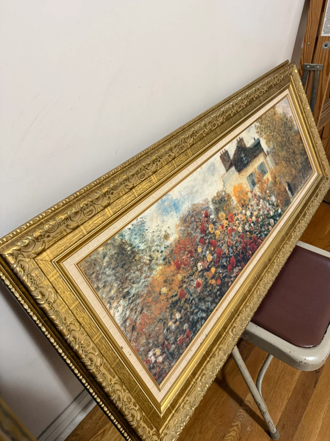Framed Floral Landscape Painting - photo 4